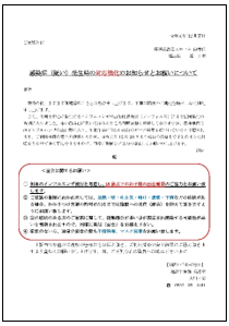 家族宛面会制限案内